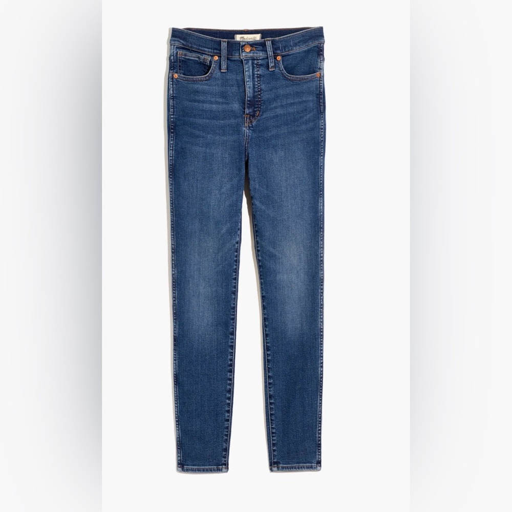 10" High-Rise Skinny Jeans in Wendover Wash: TENCEL™ Denim Edition Sz 35